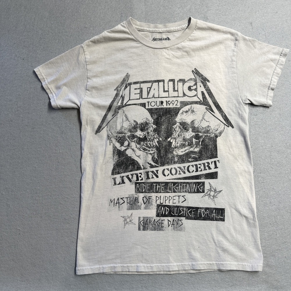 Metallica 1992 Tour Graphic Men's T-Shirt SZ XS